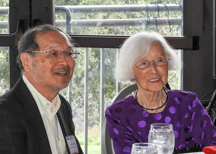 Steve Komine and CSCA friend Kiyoko Messenger at The Crossings.