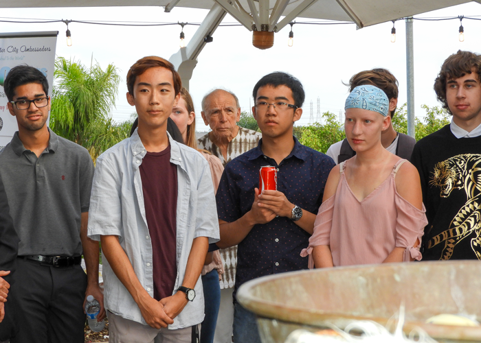 Sage Creek students at Peder Norby reception.