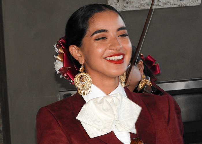 One of the mariachis lead singers.