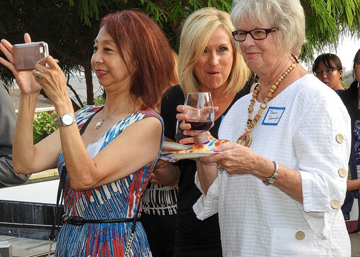 Polly Yu, Tammy, and former CSCA director Bonnie Dominguez. 